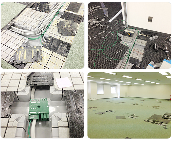 港区三田　某商社様 改装に伴うOAシステムフロア工事